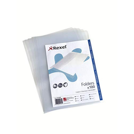 Hetzel 21674090 Pack de 100 Chemises Coin Grainée A4 Transparent