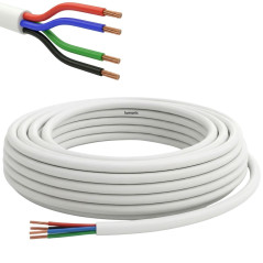 Lumonic 4x0,34mm² RGB LED Ligne de contrôle 5m | câble gainé 4 fils flexible | LiYY Extension, Câble d'alimentation, Câble d'ali