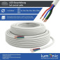 Lumonic 4x0,34mm² RGB LED Ligne de contrôle 5m | câble gainé 4 fils flexible | LiYY Extension, Câble d'alimentation, Câble d'ali Lumonic 4x0,34mm² RGB LED Ligne de contrôle 5m | câble gainé 4 fils flexible | LiYY Extension, Câble d'alimentation, Câble d'ali