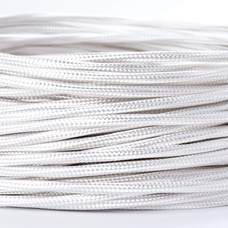Câble d’alimentation textile - gaine extérieure en plastique - 10 m - 3 fils - 3 x 0,75 mm² - Avec conducteur de terre - Accesso Câble d’alimentation textile - gaine extérieure en plastique - 10 m - 3 fils - 3 x 0,75 mm² - Avec conducteur de terre - Accesso