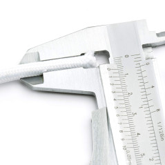 Câble d’alimentation textile - gaine extérieure en plastique - 10 m - 3 fils - 3 x 0,75 mm² - Avec conducteur de terre - Accesso