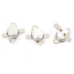 sourcing map Température Interrupteur Thermostat KSD301 250V 10A 190°C NC 3Pcs