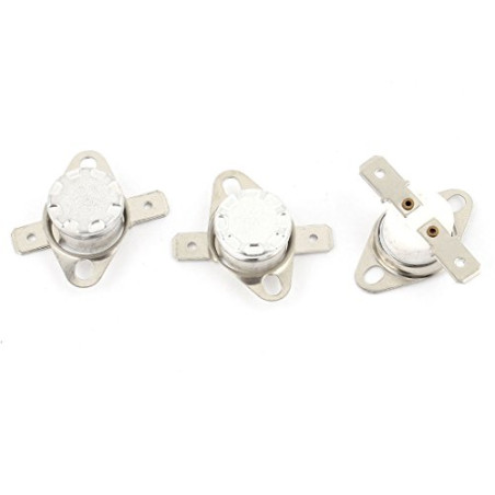 sourcing map Température Interrupteur Thermostat KSD301 250V 10A 190°C NC 3Pcs