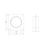 125mm Bride Murale - Raccord de Tuyau pour Conduits de Ventilation - Connecteur Tube Rond 125mm Bride Murale - Raccord de Tuyau pour Conduits de Ventilation - Connecteur Tube Rond