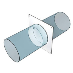 125mm Bride Murale - Raccord de Tuyau pour Conduits de Ventilation - Connecteur Tube Rond