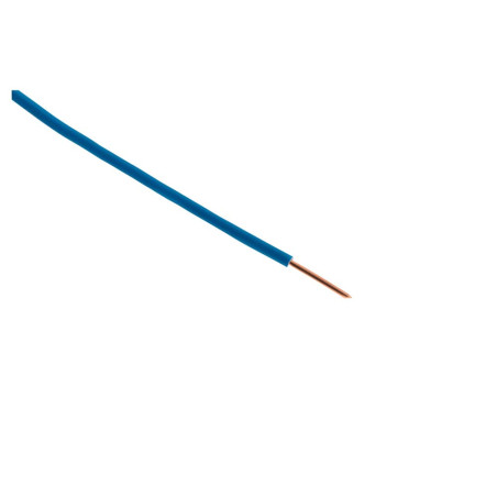 Zenitech - Fil électrique H07V-U 2,5mm² Bleu - 10m