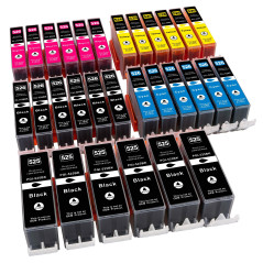 30 XL Pack économique de 30 cartouches d'encre compatibles avec Canon Pixma MG 5100 5150 5200 5250 5300 5350 6150 6250 8150 8250