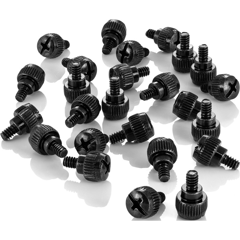 Poppstar 25x Vis moletées pour boîtiers de PC #6-32 x 6mm Poppstar 25x Vis moletées pour boîtiers de PC #6-32 x 6mm
