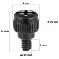 Poppstar 25x Vis moletées pour boîtiers de PC #6-32 x 6mm Poppstar 25x Vis moletées pour boîtiers de PC #6-32 x 6mm
