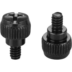 Poppstar 25x Vis moletées pour boîtiers de PC #6-32 x 6mm