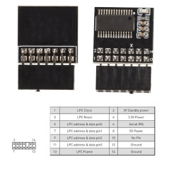 Module TPM2.0, Module de sécurité 2x7P 14 Broches, Module de Mémoire intégré Prenant en Plus de DDR3, pour la Série Z590 B560 H5