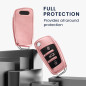 kwmobile Boitier Clef Voiture Compatible avec Audi Clé 3-Touches - Coque en Silicone de Clef de Voiture - Étui de Protection Or kwmobile Boitier Clef Voiture Compatible avec Audi Clé 3-Touches - Coque en Silicone de Clef de Voiture - Étui de Protection Or