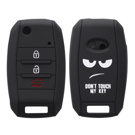 kwmobile Coque clé de Voiture Compatible avec Kia Keyless Go 3-4-Bouton Accessoire clé Voiture - Protection étui Souple en Silic