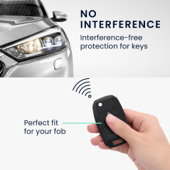 kwmobile Coque clé de Voiture Compatible avec Kia Keyless Go 3-4-Bouton Accessoire clé Voiture - Protection étui Souple en Silic