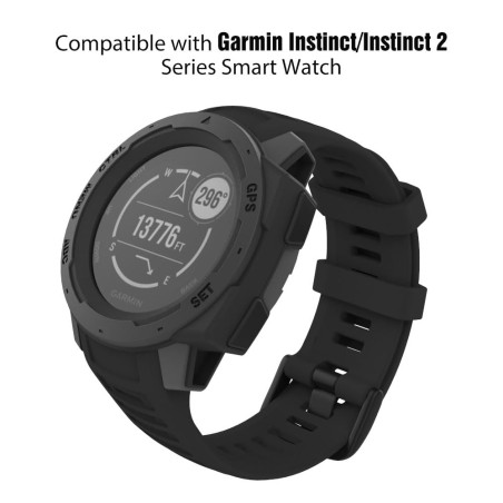 MoKo Bracelet Compatible avec Garmin Instinct/Instinct Solar/Tactical/Instinct 2 Montre GPS, 22mm Bracelet de Remplacement en Si