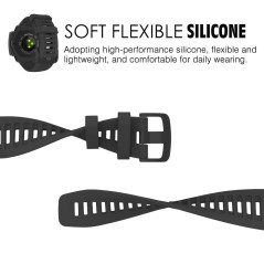 MoKo Bracelet Compatible avec Garmin Instinct/Instinct Solar/Tactical/Instinct 2 Montre GPS, 22mm Bracelet de Remplacement en Si