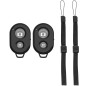 Télécommande Bluetooth d'obturateur de Caméra vec Dragonne, Cliceur Photo Bluetooth Compatible avec i-OS et Android/Phone/Pad/et