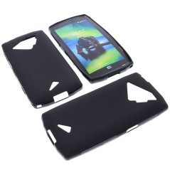 foto-kontor Coque Compatible avec CrossCall Action X5 Housse pour Smartphone Étui en Caoutchouc TPU Noir