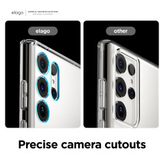 elago Coque Hybride Transparente Compatible avec Samsung Galaxy S23 Ultra Étui - TPU + Polycarbonate, Jaunissement Réduit, Décou
