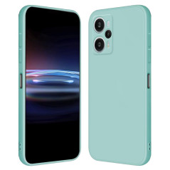 RankOne Coque pour POCO F5 (6.67" inches) Étui en Silicone TPU Souple - Cyan Clair