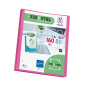 Viquel - Porte vues 160 vues A4 - Reliure personnalisable - Pochettes lisses et transparentes - Essentiel recycle - Rose Viquel - Porte vues 160 vues A4 - Reliure personnalisable - Pochettes lisses et transparentes - Essentiel recycle - Rose