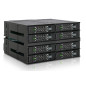 Icy Dock Backplane Cage, boîtier de Rack entièrement métallique pour 8 x SSD Or HDD 2,5” SATA/SAS dans 2 Baies de 5.25” avec con Icy Dock Backplane Cage, boîtier de Rack entièrement métallique pour 8 x SSD Or HDD 2,5” SATA/SAS dans 2 Baies de 5.25” avec con