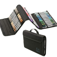 GRAPH'IT Trousse de rangement chevalet pour 36 marqueurs à alcool SA41365 Multicolore