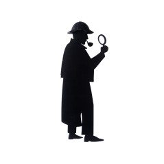 Balvi Marque-page Sherlock Couleur noir Inspiré du célèbre roman Sherlock Holmes Cadeau Amusant pour