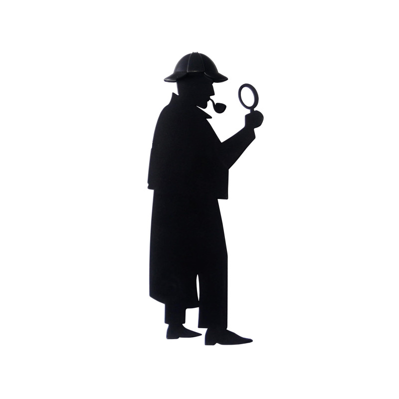 Balvi Marque-page Sherlock Couleur noir Inspiré du célèbre roman Sherlock Holmes Cadeau Amusant pour