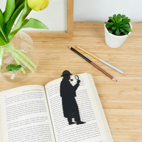 Balvi Marque-page Sherlock Couleur noir Inspiré du célèbre roman Sherlock Holmes Cadeau Amusant pour