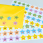 1000 Pièces, Gommettes Smile Étoiles Autocollantes Enseignants - 20 mm 1000 Pièces, Gommettes Smile Étoiles Autocollantes Enseignants - 20 mm