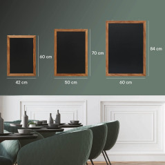 EUROPEL Tableau noir, Tableau Mural Cadre, Écriture au Marqueur-craie, pour la Maison, Cuisine, Bureau, École, Bar, Décoration d