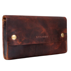 STILORD Griffin Trousse Cuir Vintage Étui élégant idéal comme Sac Scolaire Organiseur Pochette Porte-Monnaie Bourse en Cuir Véri