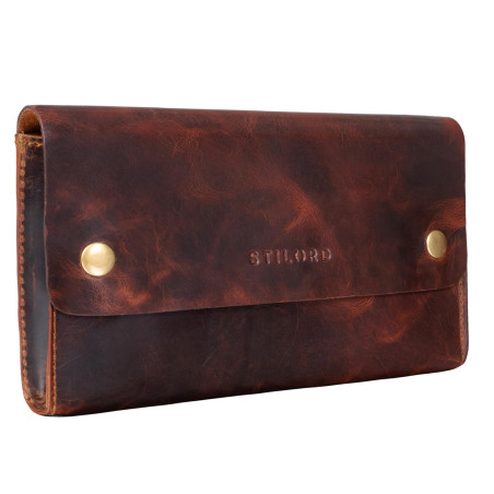 STILORD Griffin Trousse Cuir Vintage Étui élégant idéal comme Sac Scolaire Organiseur Pochette Porte-Monnaie Bourse en Cuir Véri