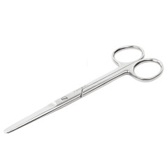 REMOS Ciseaux de Ménage, universels, ronds, lame droite, 14.5 cm, acier inoxydable