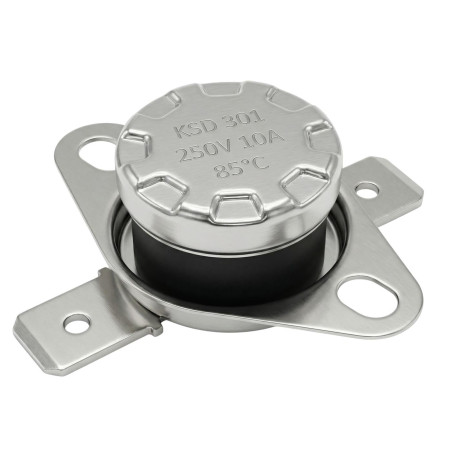 Lumonic Interrupteur thermique 85°C Contact NC 250V 10A Interrupteur de température thermostat KSD301 Bimétal Protection thermiq