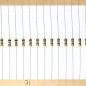 HUABAN 200 Pièces 0.25 Watts 1/4W 15R 15 Ohm 5% Résistance à couche de carbone HUABAN 200 Pièces 0.25 Watts 1/4W 15R 15 Ohm 5% Résistance à couche de carbone