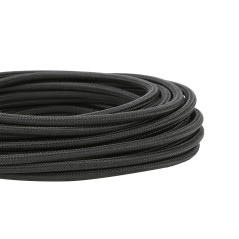 NUODIFAN Câble textile pour lampecâble en plastique revêtu de textile, câble en tissu, câble d'alimentation 3 fils 3 x 0,75 mm²