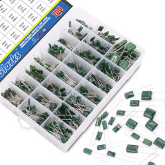 Glarks Lot de 700 condensateurs à film polyester 0,22 NF- 470 NF