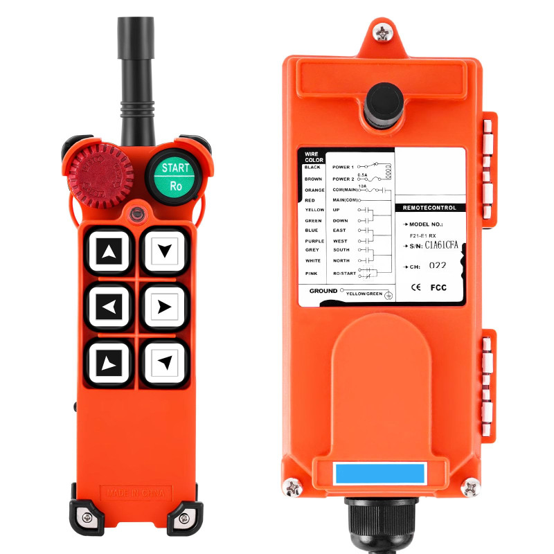 MXBAOHENG F21-E1 Grue de Contrôle sans Fil Industrielle 24V AC/DC Télécommande sans Fil pour palan Industrielle/paranco/Grue ave MXBAOHENG F21-E1 Grue de Contrôle sans Fil Industrielle 24V AC/DC Télécommande sans Fil pour palan Industrielle/paranco/Grue ave