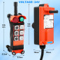 MXBAOHENG F21-E1 Grue de Contrôle sans Fil Industrielle 24V AC/DC Télécommande sans Fil pour palan Industrielle/paranco/Grue ave MXBAOHENG F21-E1 Grue de Contrôle sans Fil Industrielle 24V AC/DC Télécommande sans Fil pour palan Industrielle/paranco/Grue ave
