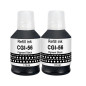 Molabel Bouteilles d’Encre compatibles GI-56 GI-56BK (2 Noires) pour Canon MAXIFY GX7050, GX6050, GX5050, GX4050, GX3050