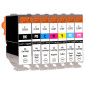 Supply Guy 7 Cartouches d'encre Compatible avec Canon CLI-8 Multipack pour Pixma MP970