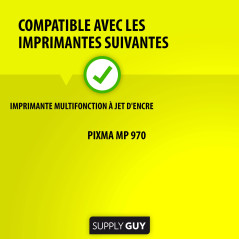 Supply Guy 7 Cartouches d'encre Compatible avec Canon CLI-8 Multipack pour Pixma MP970