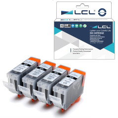 LCL Cartouche d'encre Compatible PGI-5 PGI-5PGBK (4 PGBK) Remplacement pour Canon PIXMA iP3300/iP4200/iP4300/iP4500,iP5200/iP520