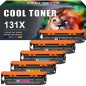 Cool Toner Cartouche de Toner Compatible pour HP 131A 131X CF210X CF210A CF211A CF212A CF213A LaserJet Pro 200 Color MFP M276nw Cool Toner Cartouche de Toner Compatible pour HP 131A 131X CF210X CF210A CF211A CF212A CF213A LaserJet Pro 200 Color MFP M276nw