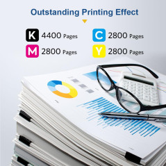 SMARTOMI Cartouches de Toner CE410X CE411A CE412A CE413A Compatibles pour HP 305A LaserJet Pro M351 M375 M451 M475 (Pack de 4)