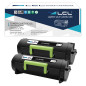 LCL Cartouche de Toner Compatible 60F2000 60F200E 602E 2.5K (2Noir) Remplacement pour Lexmark MX310 MX310dn MX410 MX410de MX510 