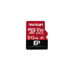Patriot Memory Carte Mémoire MicroSDXC EP Series A1 V30 512 Go jusqu'á 90Mo/Sec PEF512GEP31MCX