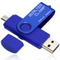 Clé USB 256 Go, 2 en 1 USB 3.0 Mémoire Stick Double Port OTG Pivotant U Disque avec Port Micro USB pour Smartphone Android, Tabl Clé USB 256 Go, 2 en 1 USB 3.0 Mémoire Stick Double Port OTG Pivotant U Disque avec Port Micro USB pour Smartphone Android, Tabl